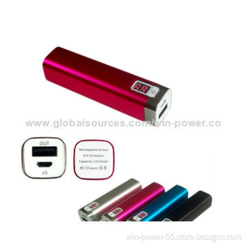 Aluminum Super A Grade Power Banks with 2,600mAh CapacityNew